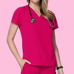 Pink Scrub Top